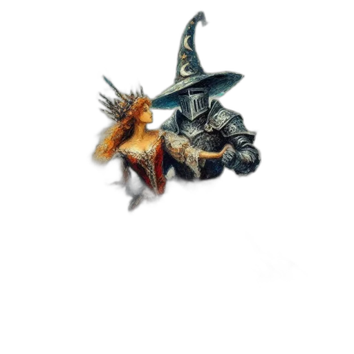 dragon, staff, creature, hat, fantasy art, concept art, pixel art, 3d render transparent PNG cut-out