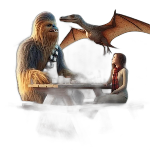dragon, creature, concept art, fantasy art, photorealistic, pixel art, fog, fire transparent PNG cut-out