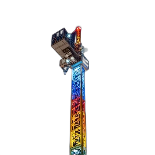 weapon, sword, staff, robot, pixel art, 3d render, concept art, vaporwave transparent PNG cut-out