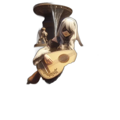 weapon, staff, hat, jewelry, concept art, fantasy art, 3d render, pixel art transparent PNG cut-out