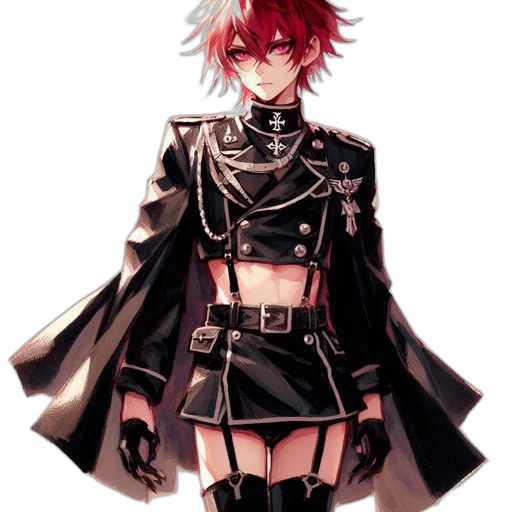 jacket, staff, weapon, sword, pixel art, concept art, anime, cyberpunk transparent PNG cut-out