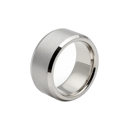 jewelry, 3d render, silver, ring, textured, surface, smooth, interior transparent PNG cut-out
