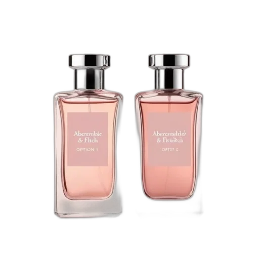 bottle, two, bottles, abercrombie, fitch, perfume, displayed, side transparent PNG cut-out