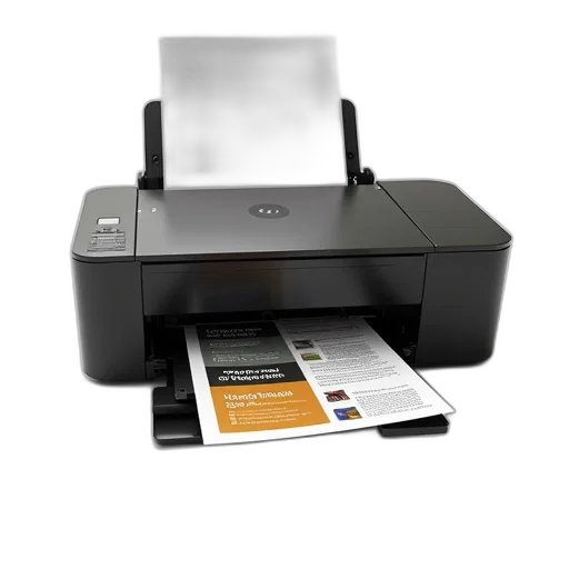 black, white, image, modern, printer, paper, tray, extended transparent PNG cut-out