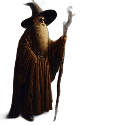 staff, hat, dragon, creature, fantasy art, concept art, pixel art, 3d render transparent PNG cut-out