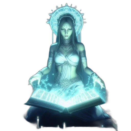 dress, crown, jewelry, staff, fantasy art, concept art, pixel art, 3d render transparent PNG cut-out