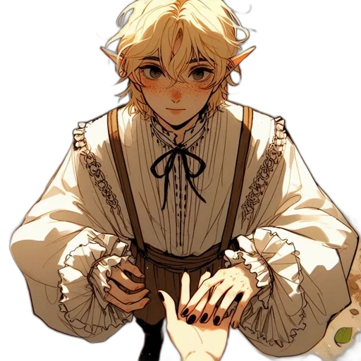 staff, pixel art, concept art, fantasy art, anime, golden, earth tones, monochrome transparent PNG cut-out