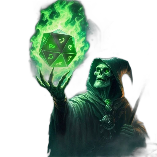 staff, creature, mask, fantasy art, concept art, pixel art, green, skeletal transparent PNG cut-out