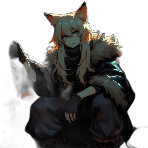 staff, mask, animal, creature, concept art, fantasy art, anime, pixel art transparent PNG cut-out