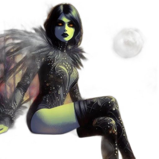 fantasy art, concept art, photorealistic, 3d render, outer space, neon, regal, mystical transparent PNG cut-out