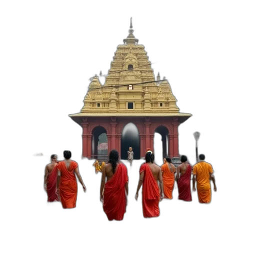staff, concept art, 3d render, group, people, traditional, indian, attire transparent PNG cut-out