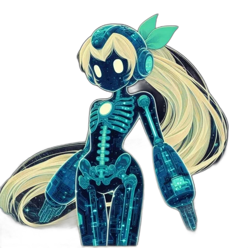 robot, mask, concept art, comic book art, 3d render, cartoon, blue, green transparent PNG cut-out
