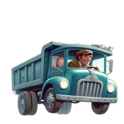 car, hat, animal, robot, concept art, cartoon, photorealistic, watercolor transparent PNG cut-out