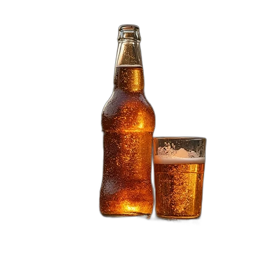 bottle, crown, food, weapon, 3d render, photorealistic, beer, gifts transparent PNG cut-out