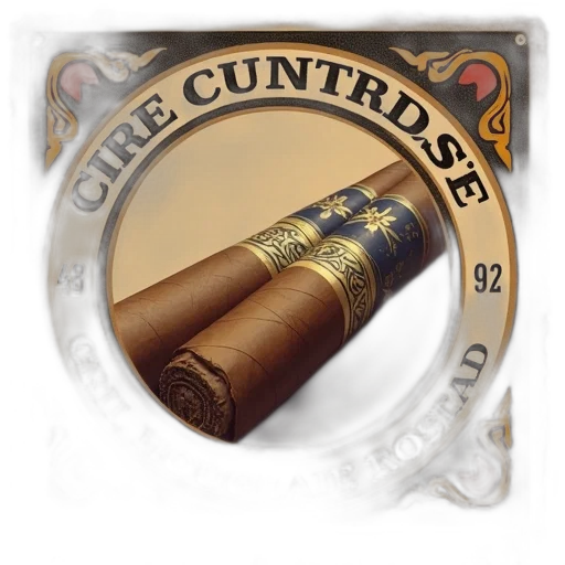 crown, digital, image, vintage, cigar, label transparent PNG cut-out