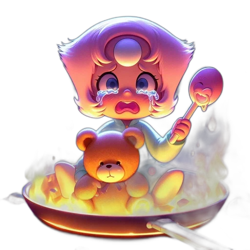 food, creature, concept art, 3d render, pixel art, fantasy art, animated, figure transparent PNG cut-out