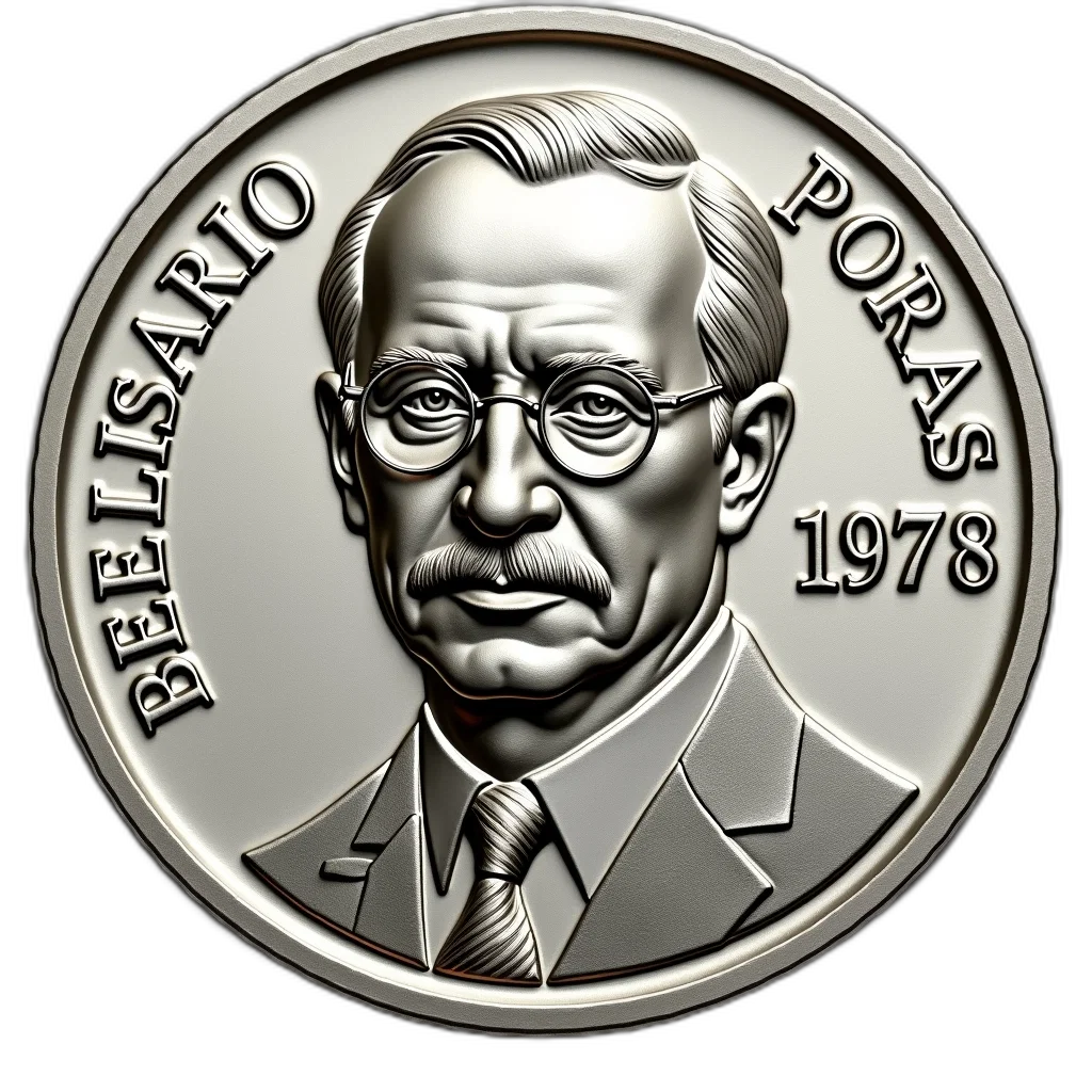 silver, coin, portrait, man, front, side, has, mustache transparent PNG cut-out
