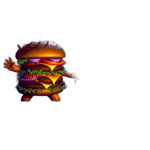 food, animal, creature, weapon, pixel art, 3d render, concept art, photorealistic transparent PNG cut-out
