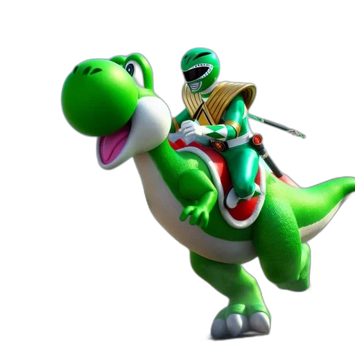dragon, animal, weapon, staff, 3d render, concept art, green, animated transparent PNG cut-out