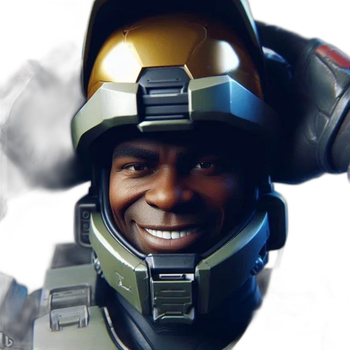 face, robot, weapon, concept art, 3d render, person, wears, modern transparent PNG cut-out