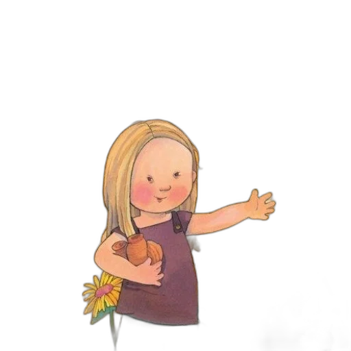 flower, staff, dress, creature, cartoon, watercolor, concept art, pixel art transparent PNG cut-out