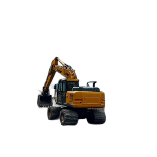 robot, weapon, staff, furniture, 3d render, excavator, digger, driving transparent PNG cut-out