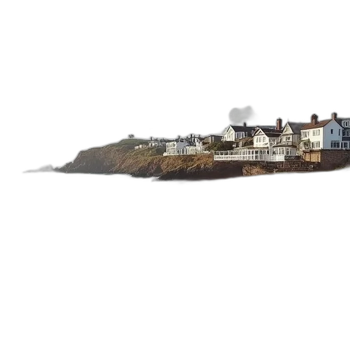 building, umbrella, 3d render, photorealistic transparent PNG cut-out
