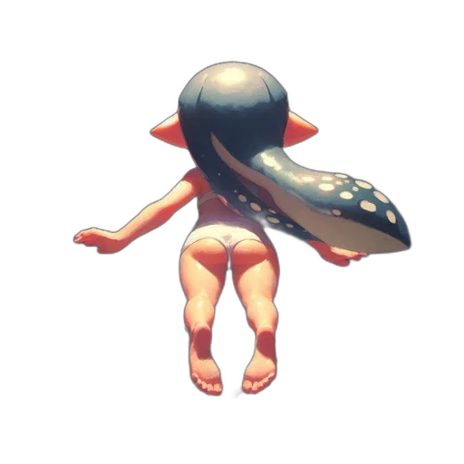 hat, weapon, creature, staff, concept art, 3d render, pixel art, watercolor transparent PNG cut-out