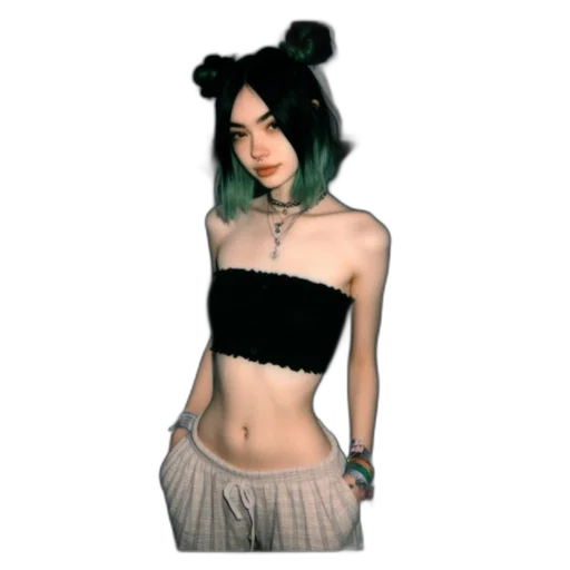 dress, staff, jewelry, hair, pixel art, concept art, 3d render, photorealistic transparent PNG cut-out