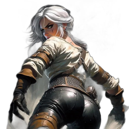 jacket, weapon, sword, staff, fantasy art, concept art, comic book art, watercolor transparent PNG cut-out