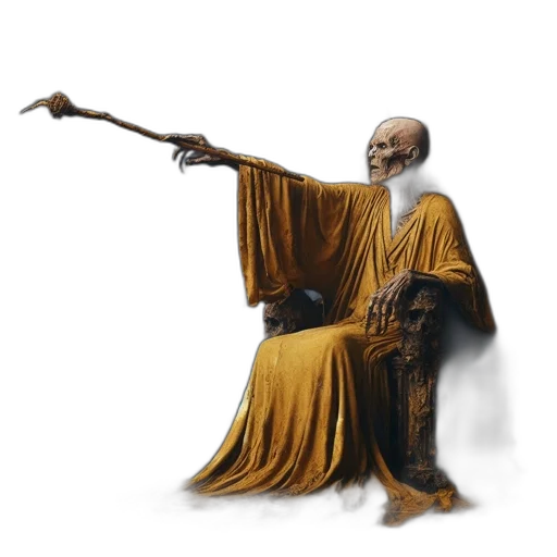 staff, sword, weapon, creature, concept art, fantasy art, 3d render, photorealistic transparent PNG cut-out