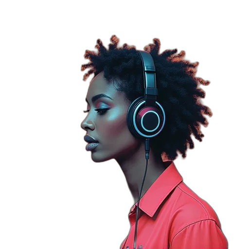 face, photorealistic, concept art, cyberpunk transparent PNG cut-out