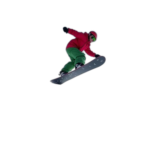 staff, car, 3d render, photorealistic, pixel art, snow, person, snowboarding transparent PNG cut-out