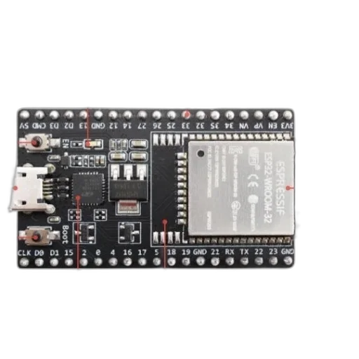 labeled, esp32, development, board, various, components, such, usb-to-uart transparent PNG cut-out