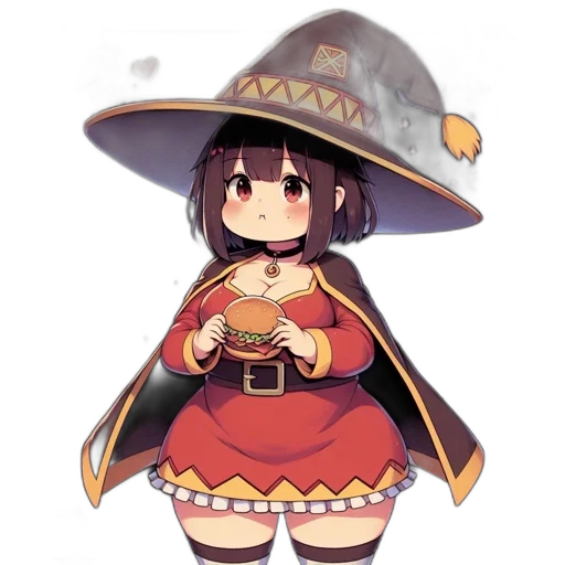 hat, staff, dress, crown, pixel art, anime, fantasy art, concept art transparent PNG cut-out