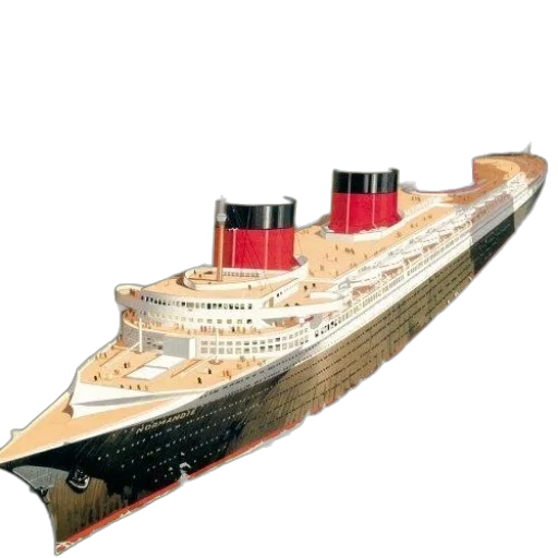 3d render, photorealistic, concept art, underwater, vintage-style, illustration, ocean, liner transparent PNG cut-out