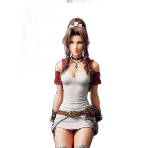 dress, staff, weapon, face, concept art, 3d render, fantasy art, pixel art transparent PNG cut-out