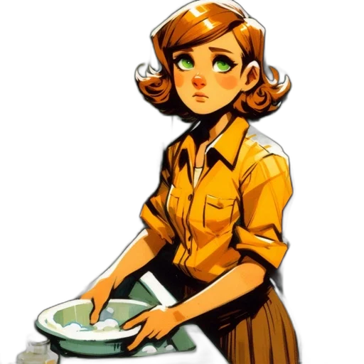 staff, food, concept art, comic book art, cartoon, pixel art, green, earth tones transparent PNG cut-out