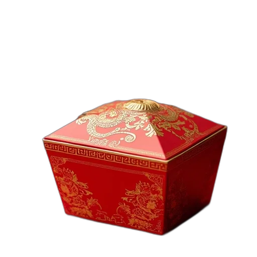 furniture, crown, jewelry, food, 3d render, red, yellow, chinese transparent PNG cut-out