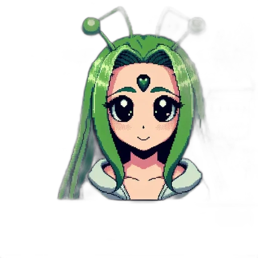 mask, staff, robot, creature, anime, pixel art, concept art, cartoon transparent PNG cut-out