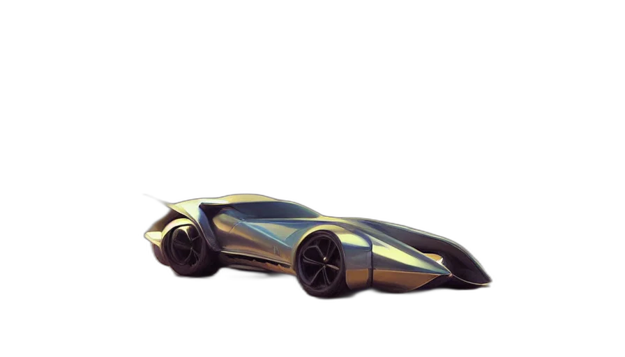car, 3d render, concept art, photorealistic transparent PNG cut-out