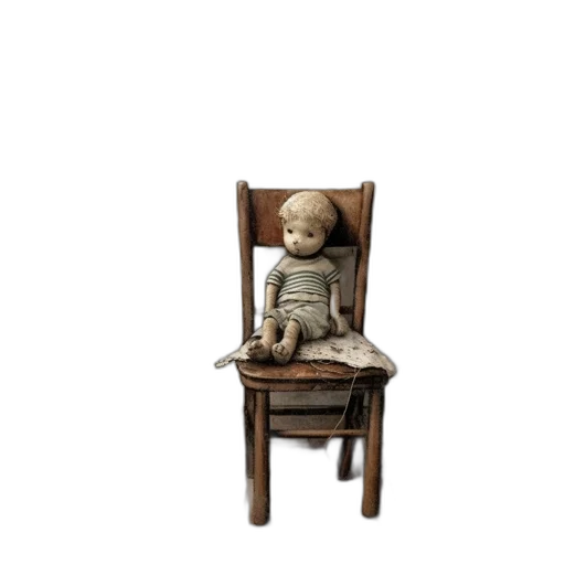furniture, robot, staff, face, 3d render, photorealistic, concept art, old-style transparent PNG cut-out