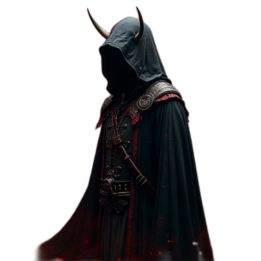 mask, staff, sword, jacket transparent PNG cut-out