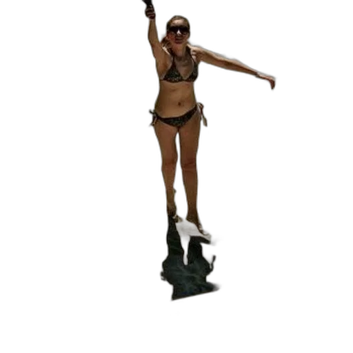 staff, shoes, hat, robot, 3d render, concept art, underwater, woman transparent PNG cut-out