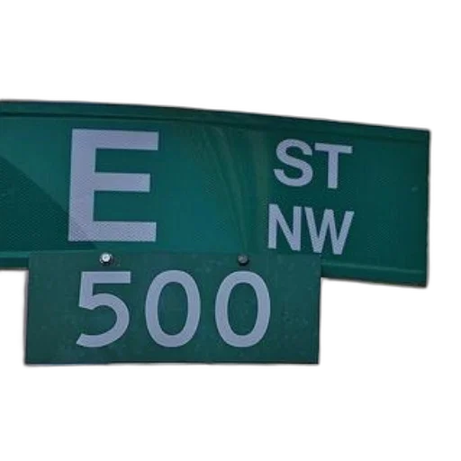 3d render, city street, green, street, sign, white, text, displaying transparent PNG cut-out