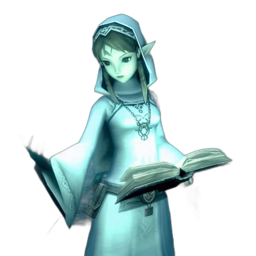 staff, dress, sword, concept art, 3d render, fantasy art, vaporwave, green transparent PNG cut-out