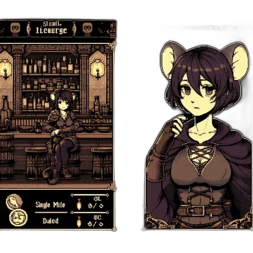 staff, weapon, pixel art, concept art, fantasy art, anime, dark, monochrome transparent PNG cut-out