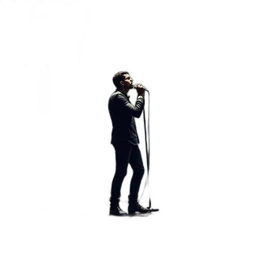jacket, staff, robot, animal, concept art, cartoon, pixel art, 3d render transparent PNG cut-out