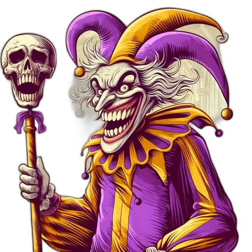 staff, mask, face, creature, concept art, fantasy art, cartoon, comic book art transparent PNG cut-out