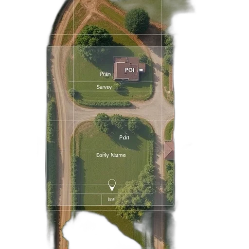 building, aerial, view, rural, area, dirt, road, few transparent PNG cut-out